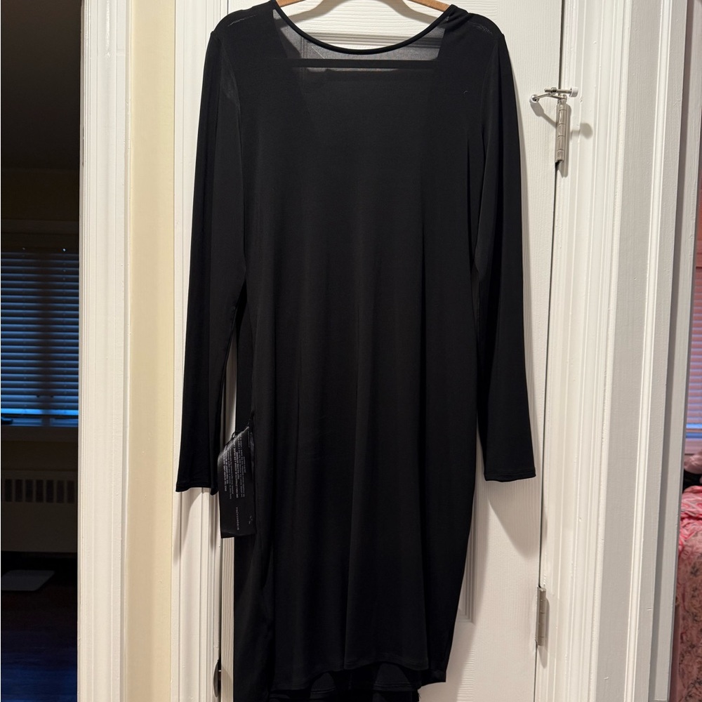 BCBG Black Knit Dress with Low Back